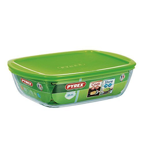 Pyrex - Cook&store - Plat Rectangulaire En Verre Avec Couvercle 2820 Cm