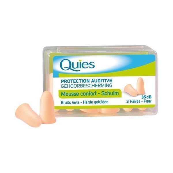 Quies Protection Auditive Mousse Confort 3 Paires