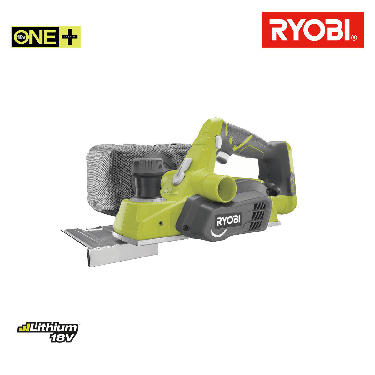 Rabot RYOBI 18V 82mm OnePlus sans batterie ni chargeur R18PL-0