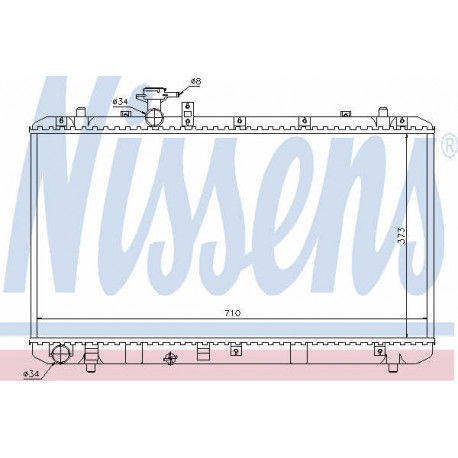 Radiateur, Refroidissement Moteur Nissens 64197
