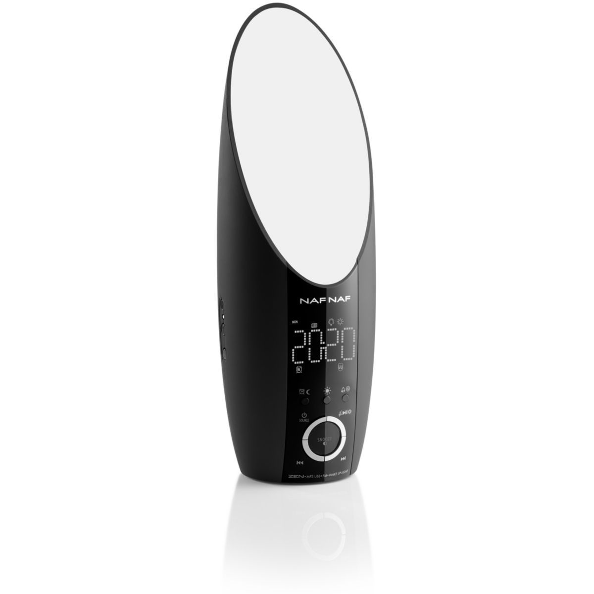 Naf Naf Dni050 Zen Reveil Lumiere Leds Mp3 Usb Noir