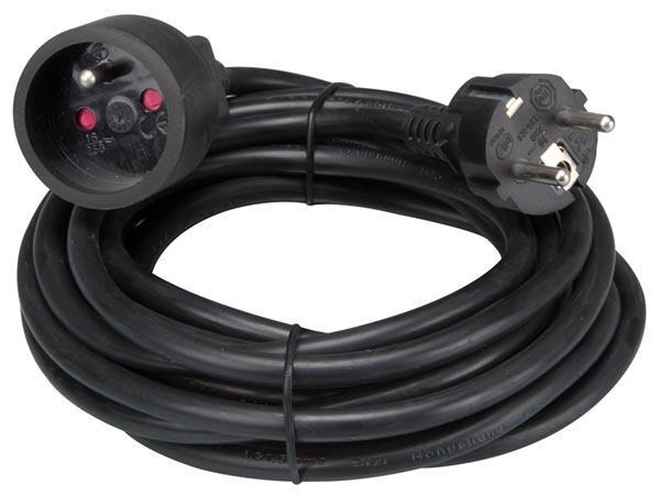 Cable Electrique 2p+t 5.00 M Noir
