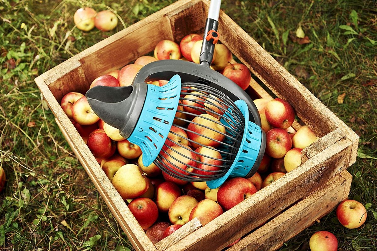 Gardena Ramasse Fruits Combisystem® Panier Plastique Pelle Integre Adapte Tous Types De Fruits Garantie 25 Ans 3108 20