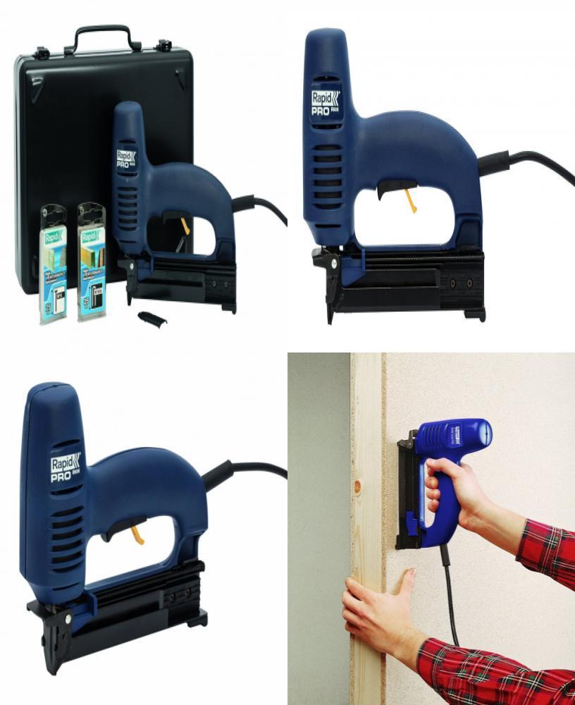 Agrafeuse Cloueuse Electrique Rapid R606 Systeme Focused Power Coffret Inclus