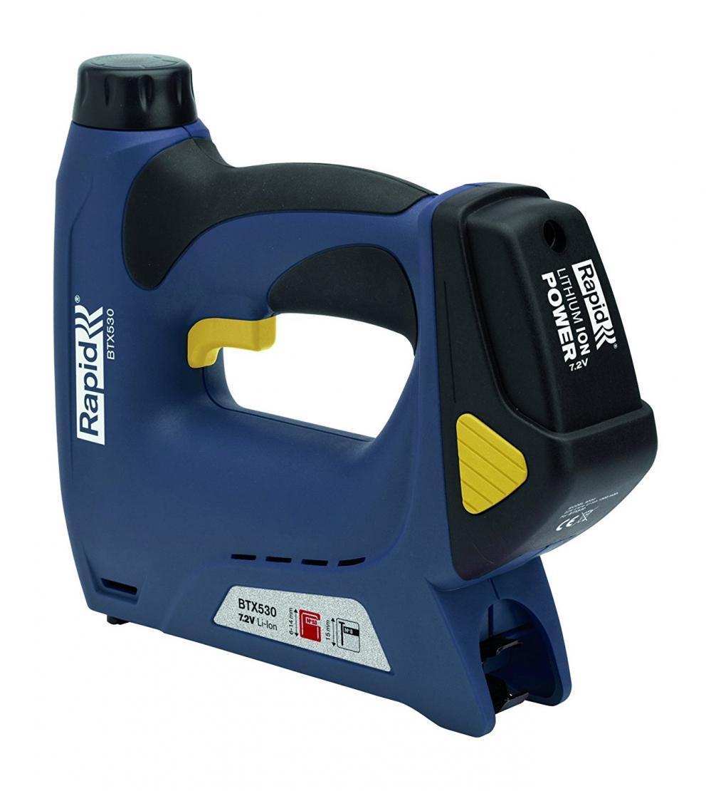 Rapid Btx530 Agrafeuse Cloueuse Electrique Sans Fil A Batterie Lithium Ion