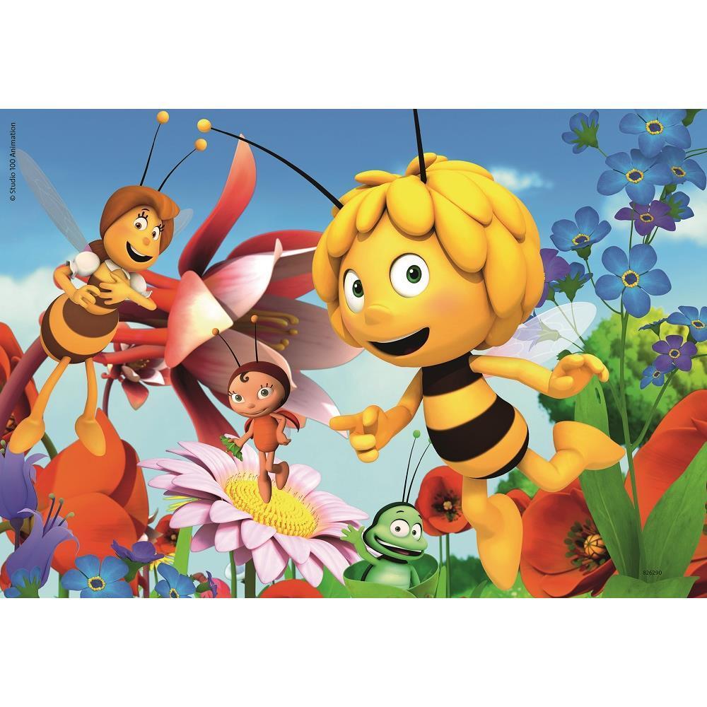 Puzzle 2x12 pieces Maya l'abeille dans le pre de fleurs - Ravensburger