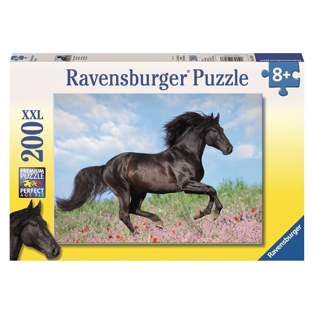 Puzzle 200 Pieces Xxl Etalon Noir Ravensburger Paysage Et Nature Des 8 Ans
