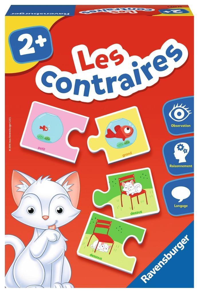 Les Contraires - Jeu Educatif - Decouvertes Des Contraires - Ravensburger - Des 2 Ans