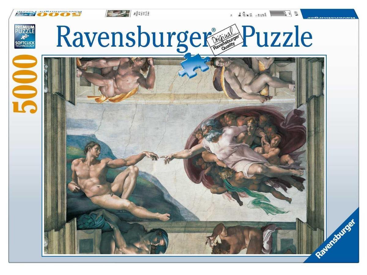Puzzle 5000 Pieces Michel Angel Ravensburger Mixte 15 Ans Marron Adulte