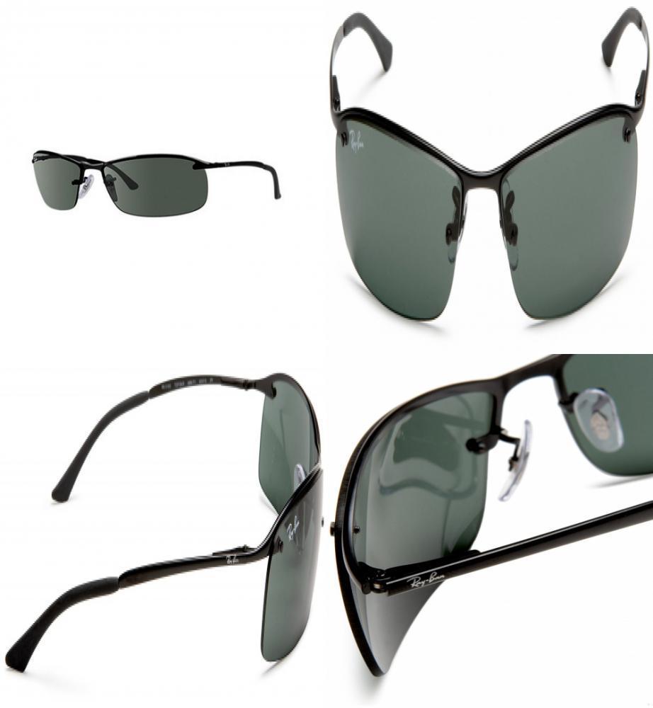 Ray Ban Lunettes De Soleil Top Bar Rb3183 Noir Mixte