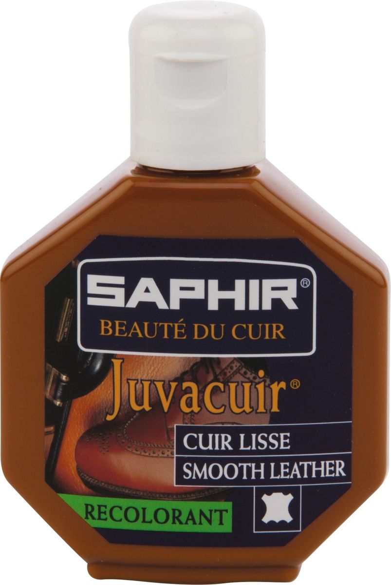RECOLORANT TEINTURE REPIGMENTE RENOVE CUIR JUVACUIR SAPHIR 75 ML MARRON CLAIR 03