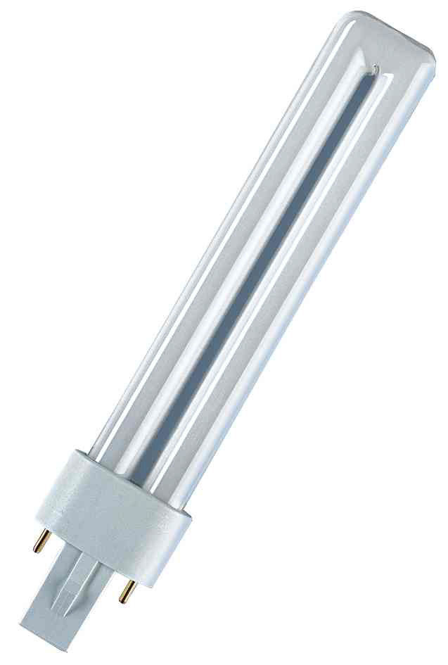 Lampe 9W Osram Dulux S, peu consommation energie