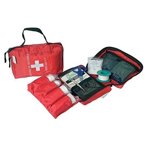 Trousse de secours flotte auto 18 x 12 x 5 cm avec 2 ethylotests en prevision du futur decret 2012