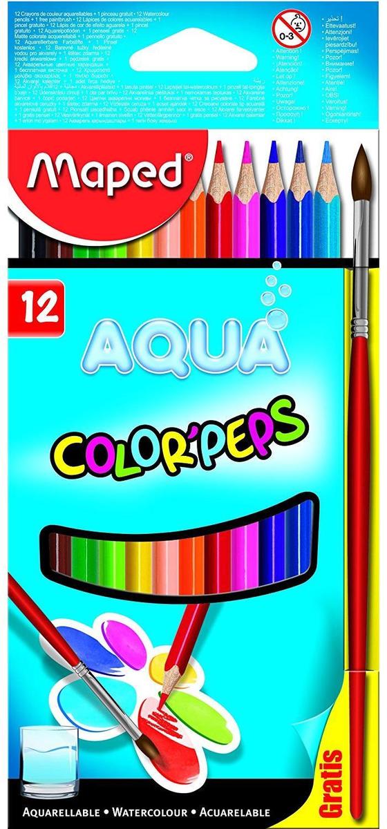 Maped Crayon Aquarellable Color'peps Aqua, Palea¦