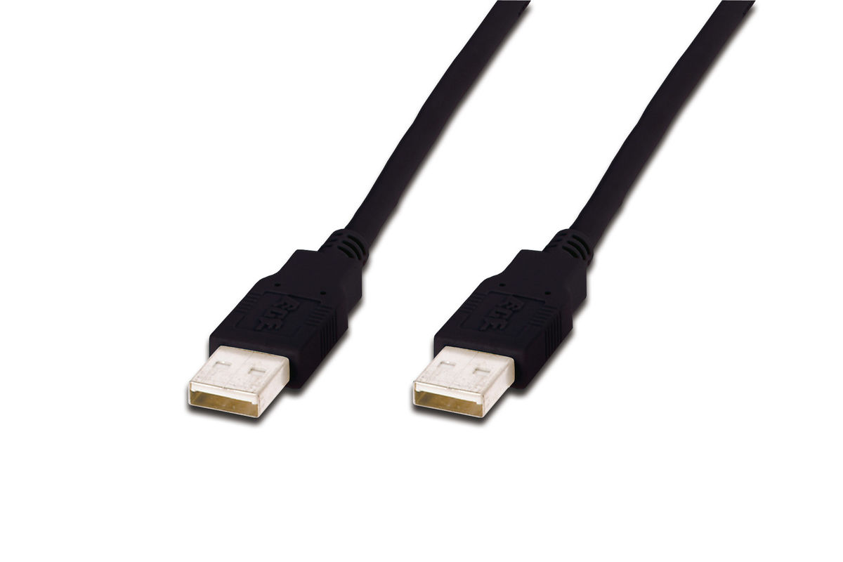 Cable Usb 2.0 Type A M/m. Awg 28 Noir 1,8 M.