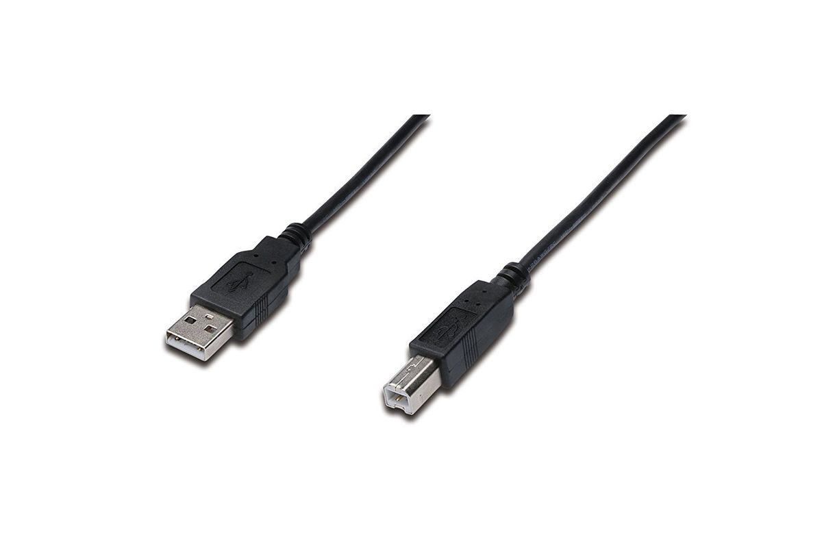 Cable De Raccordement Digitus Usb 2.0 [1x Usb 2.0 Male Type A - 1x Usb 2.0 Male Type B] 0.50 M