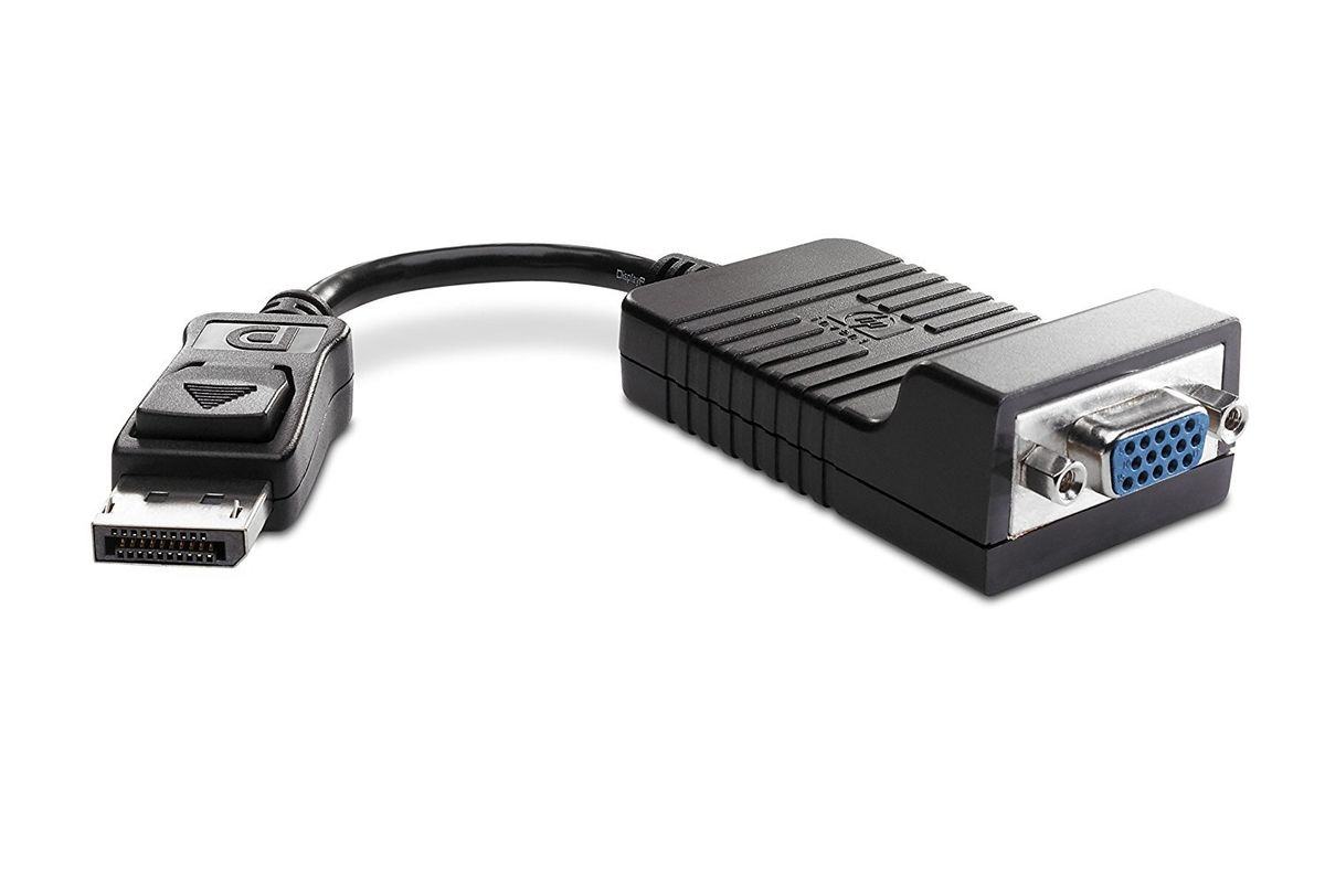 Hp Cable Video Displayport/vga - Pour Appareil Video, Ordinateur Portable - Premiere Extremite: 1 X Displayport Male Audio/video