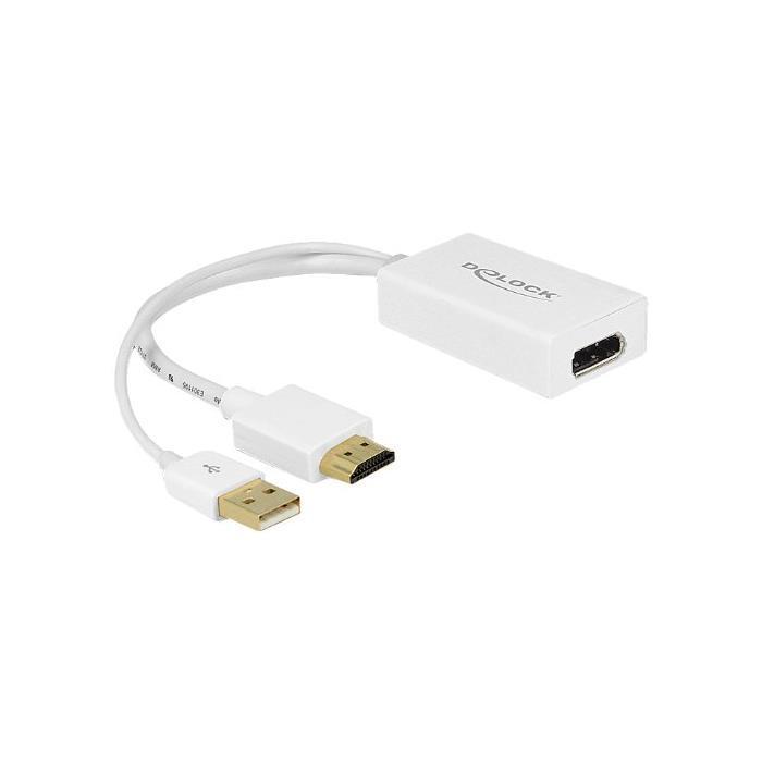 DeLOCK 62496 - adaptateur pour cable (HDMI-A, USB-A, Displayport, male/femell...