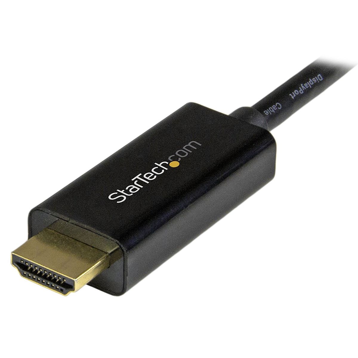 Cable adaptateur Mini DisplayPort vers HDMI 5 m - Convertisseur Mini DP vers HDMI - Cable integre - 4K 30 Hz - Noir