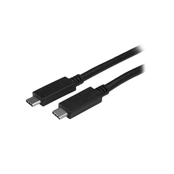 StarTech.com Cable USB-C vers USB-C avec Power Delivery (5A) de 1 m - M/M - USB 3.1 Gen 2 (10 Gb/s) - Certifie - USB Type C - Cable USB - USB-C (M) pour USB-C (M) - USB 3.1 - 5 A - 1 m - noir