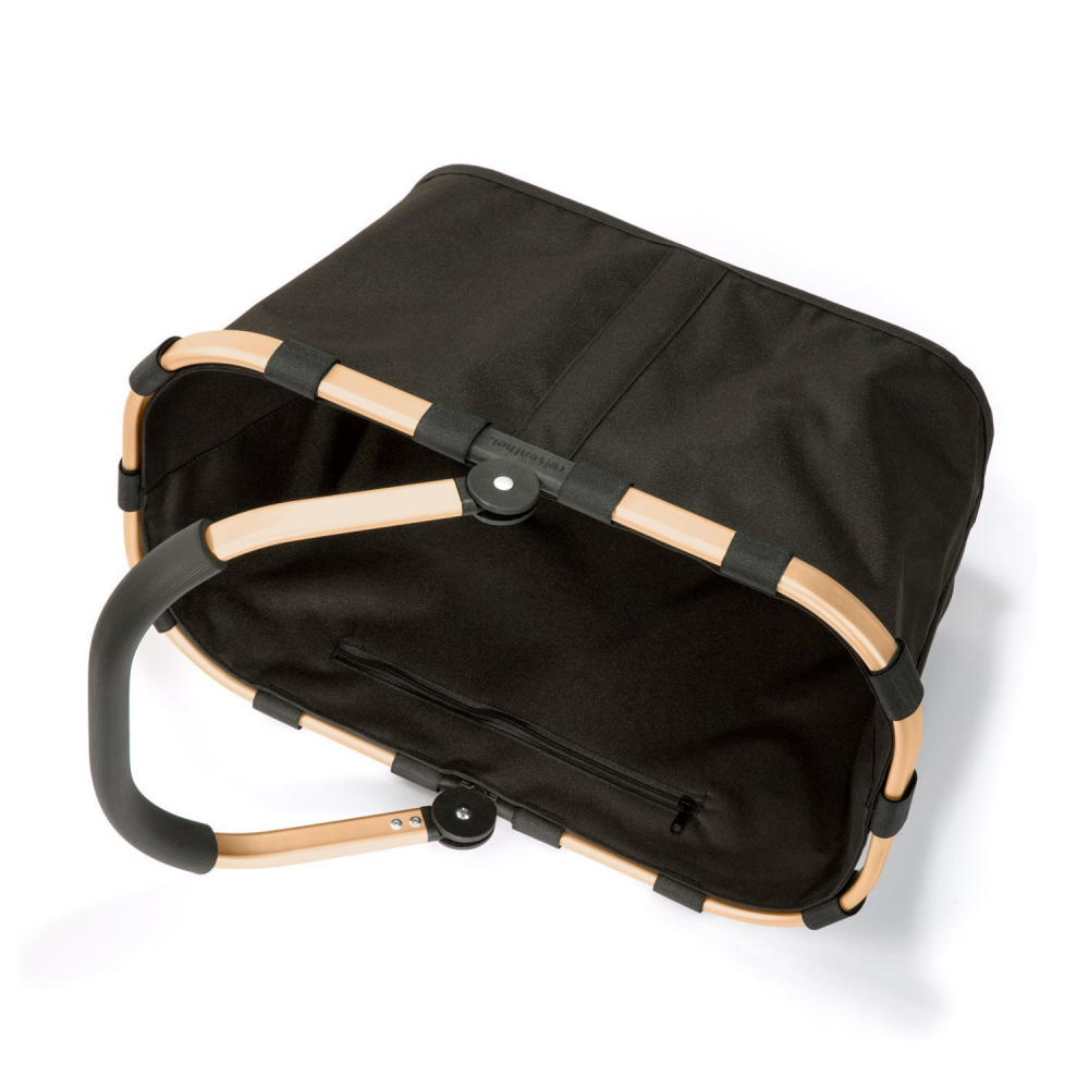 Reisenthel Carrybag Frame - Panier - Noir/cadre Or/48x29x28cm