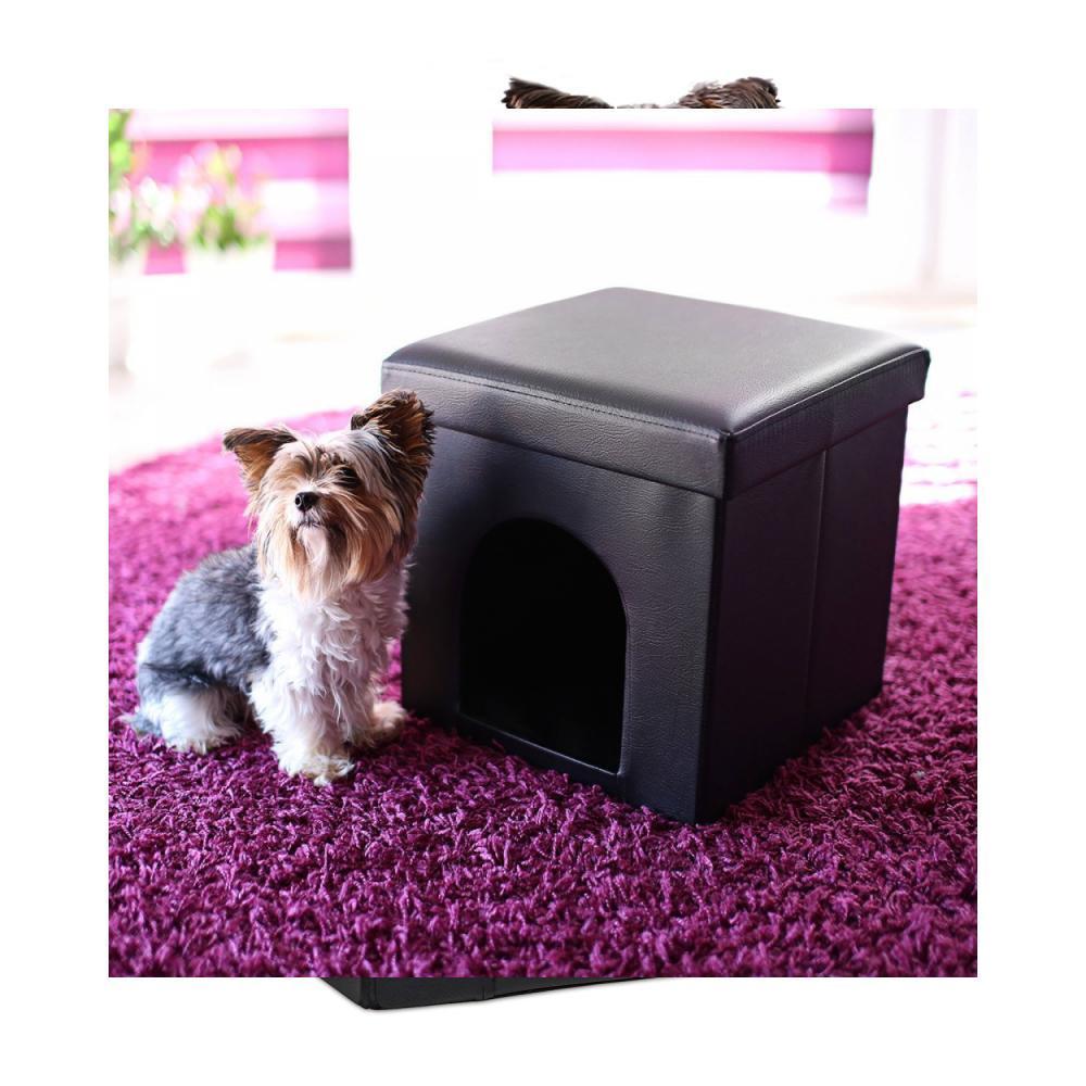 Relaxdays 10019046 Maison Pour Petits Chiens Et Chats Pliable Pliante Banc En S