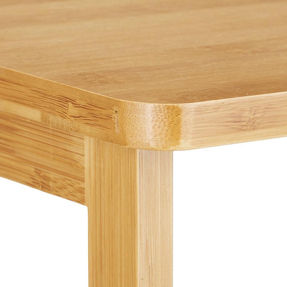 Relaxdays Porte-revues En Bambou Table D'appoint Table Console Porte-magazine Bois 2 Surfaces Hxlxp: 71,5 X 44,5 X 37 Cm, Nature