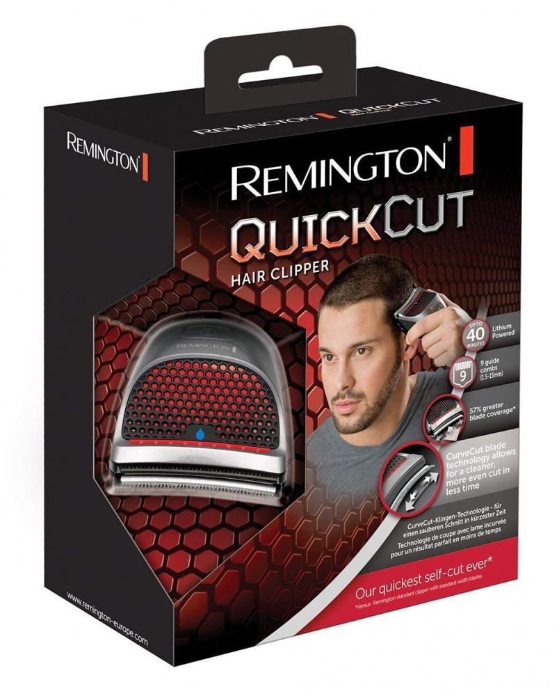Remington Tondeuse Cheveux Quickcut 100 Etanche 9 Sabots Lame Incurvee Acier Inoxydable Design Ergonomique Exclusif Batte