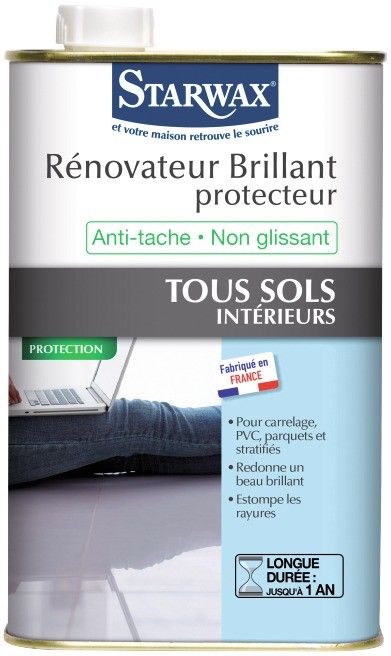 STARWAX PROTECTION BRILLANT LONGUE DUREE 1 L GRE, CARRELAGES EMAILLES ref 322