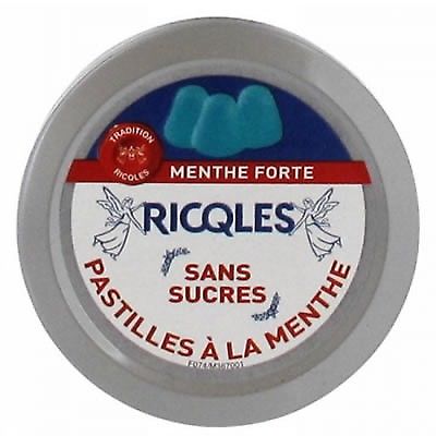 Ricqles Pastilles A La Menthe Sans Sucre Boite De 50g