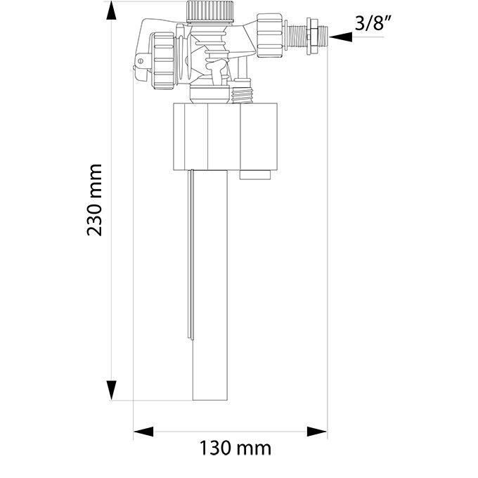 Wirquin - F89 - Robinet flotteur servo-valve alimentation laterale