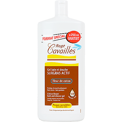 Roge Cavailles Gel Surgras Bain & Douche Fleur De Coton 1l