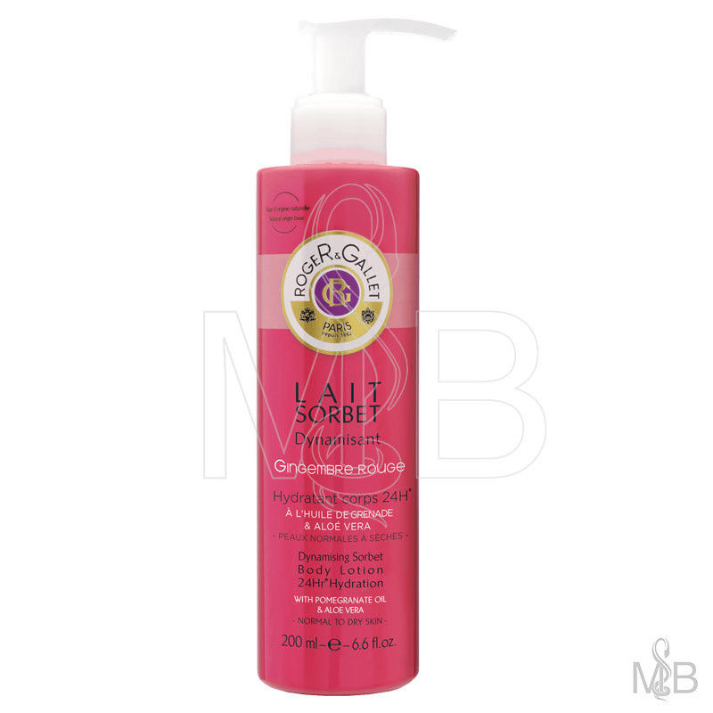 Roger & Gallet Lait Sorbet Dynamisant Gingembre Rouge 200ml