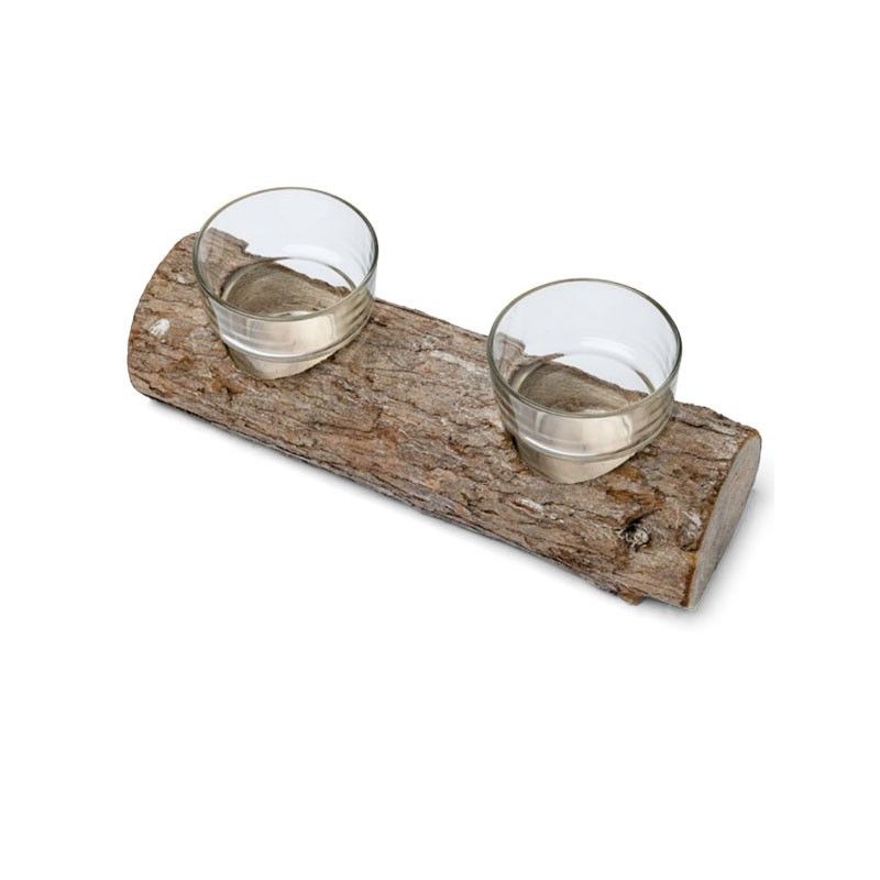 RONDIN DOUBLE BOUGEOIR 21 CM