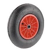 Roue gonflable corps rouge 400 x 100 LM75 AL25 a rouleaux charge 200 Kg