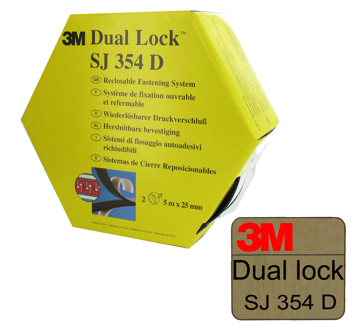 Dual-lock Adhesif Sj 354d - 250 Picots  ...