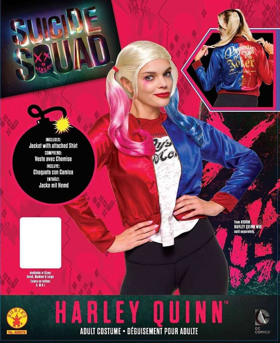 Kit Deguisement Harley Quinn Veste & Tsh...