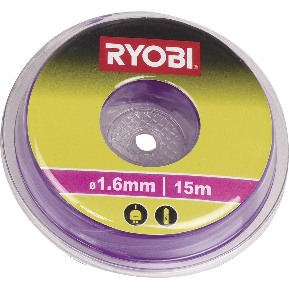 Fil Rond Ryobi 15 M De Fil A¸ 16 Mm Violet Universel