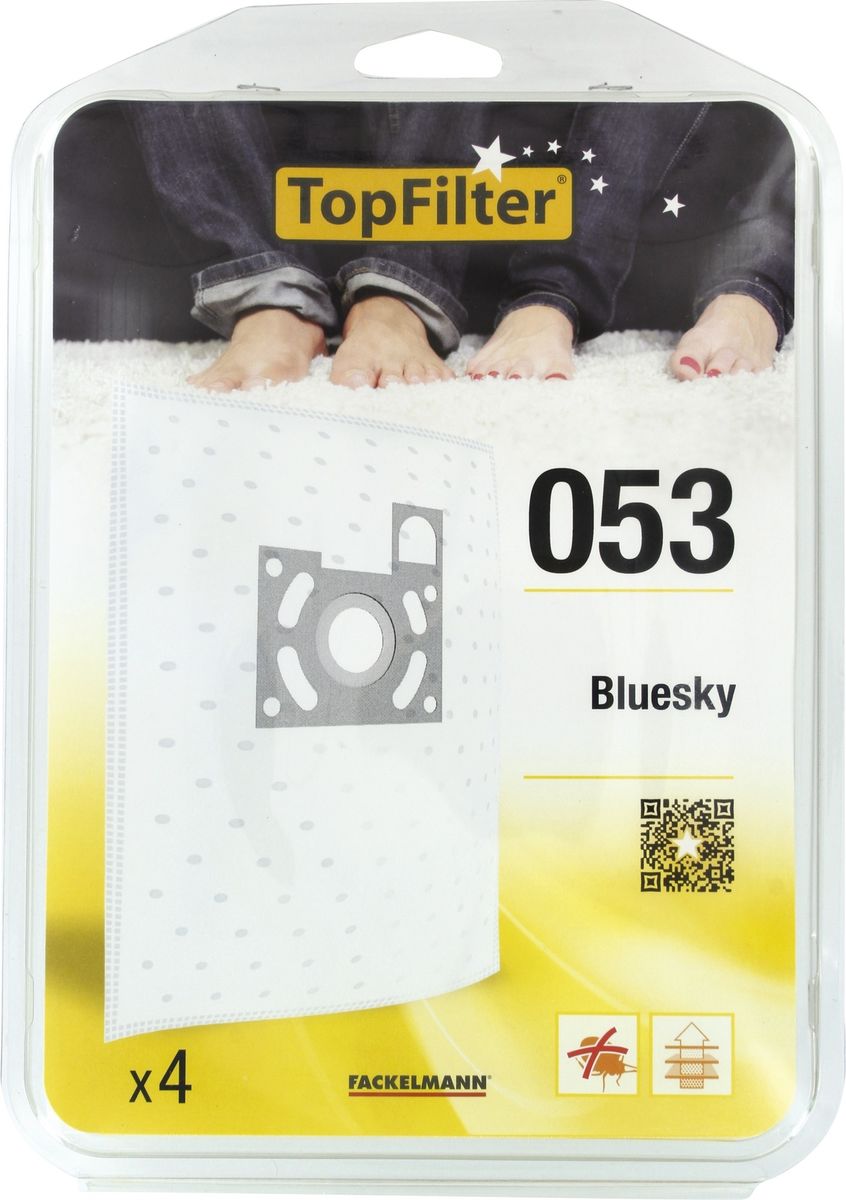 TopFilter 053 4 sacs aspirateur pour Bluesky BVN 1600 boite de 