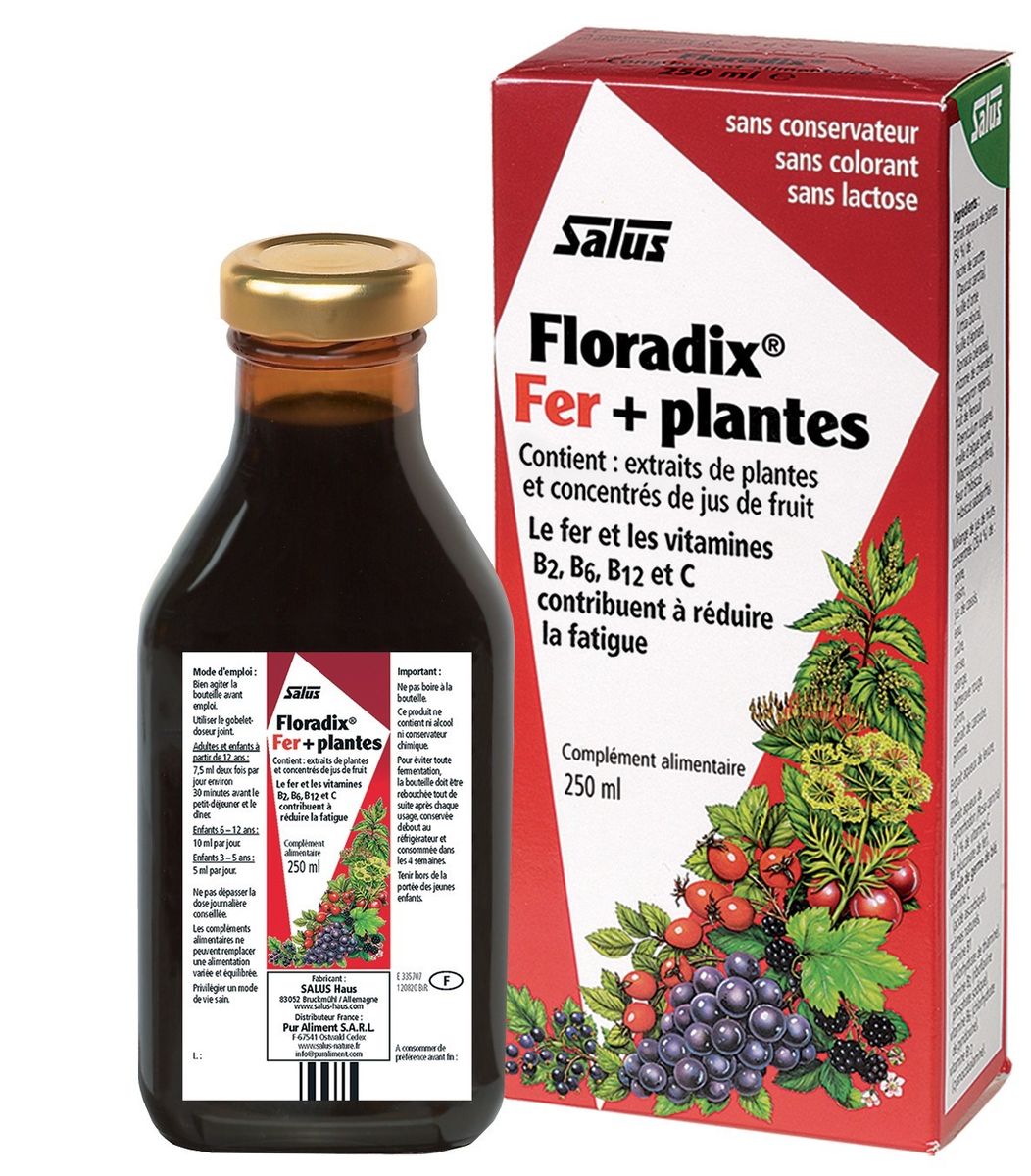 Salus Floradix Fer + Plantes - 250ml - Salus