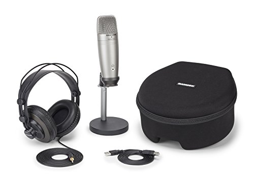 Microphone Usb - Samson C01u Pro - Pack Podcasting - Audio Professionnel - Noir
