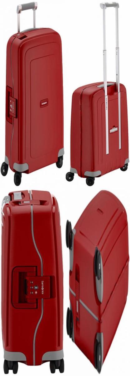 Samsonite Valise Cabine Scure 44x55x20 Cm Rouge Mixte