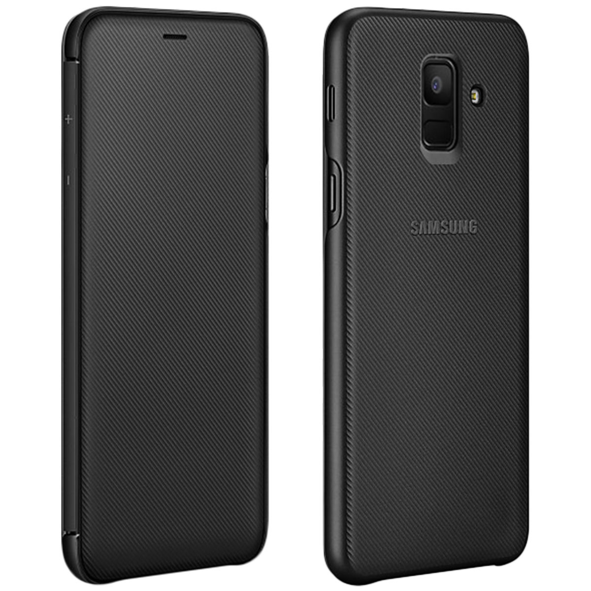 Samsung Etui Flip Wallet J6 - Noir