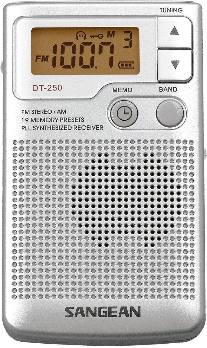Radio Portable Sangean Dt 250 Gris Syntoniseur De Radio Numerique Amfm