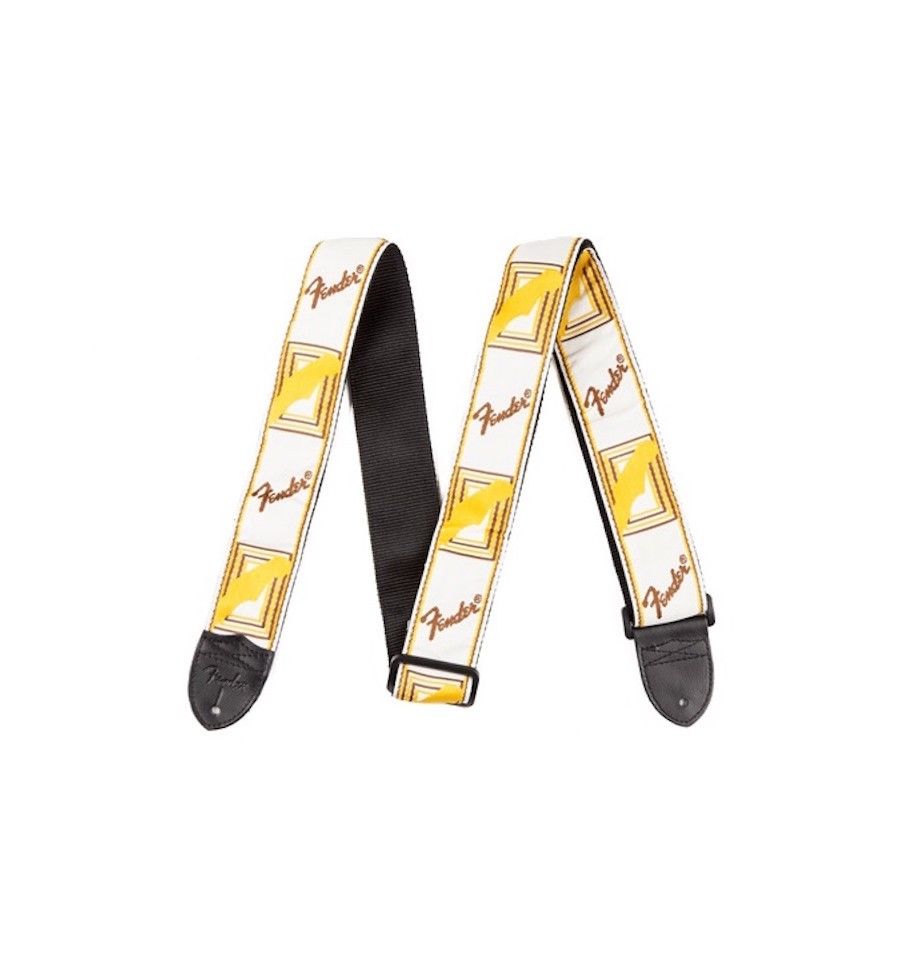 Fender - Sangle guitare jaune/marron