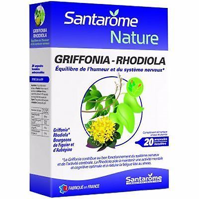 Santarome Bio Santarome Phyto - Griffonia Rhodiola - Equilibre Emotionnel - 20 Ampoules