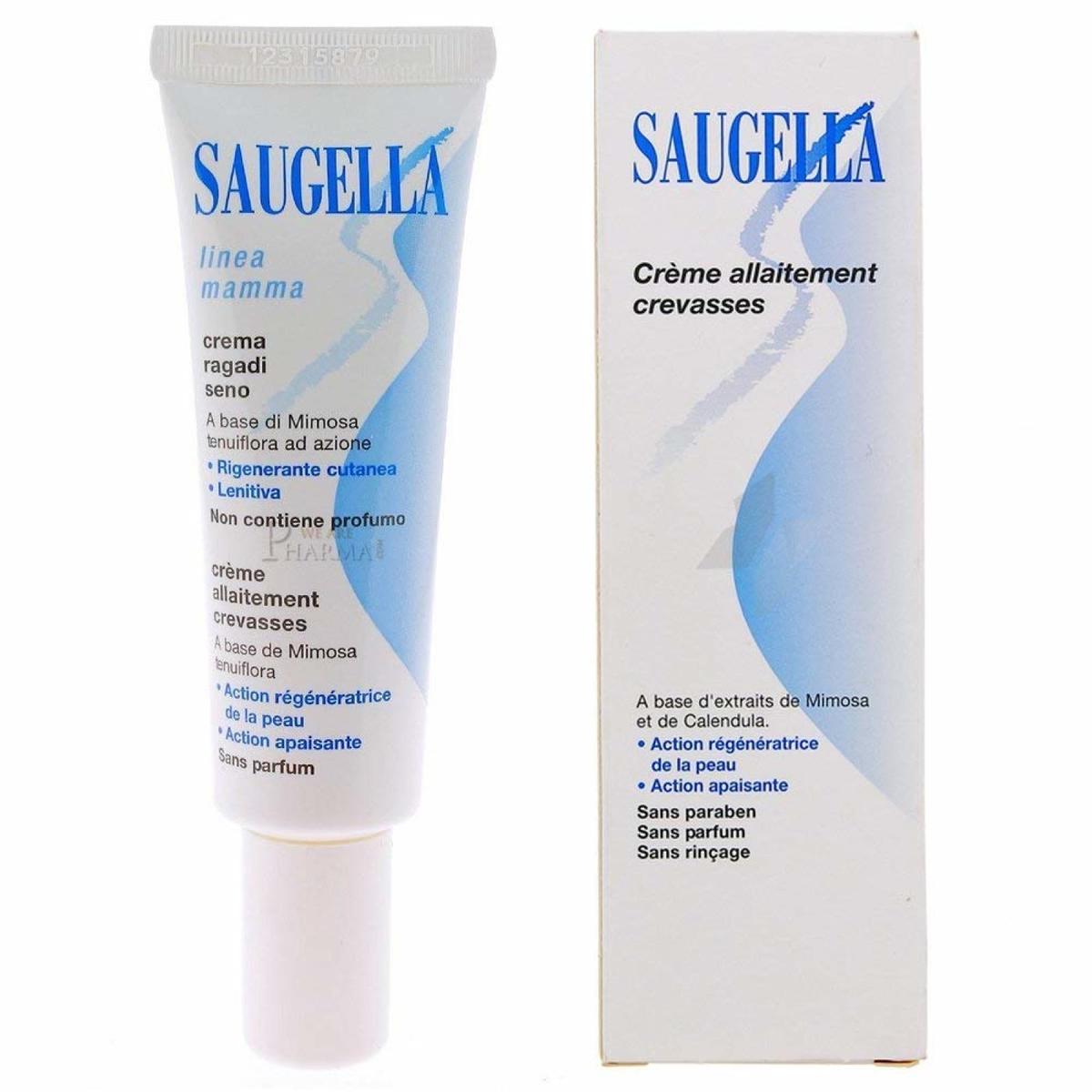 Saugella - Creme Allaitement Anti Crevasses - Tube De 30 Ml