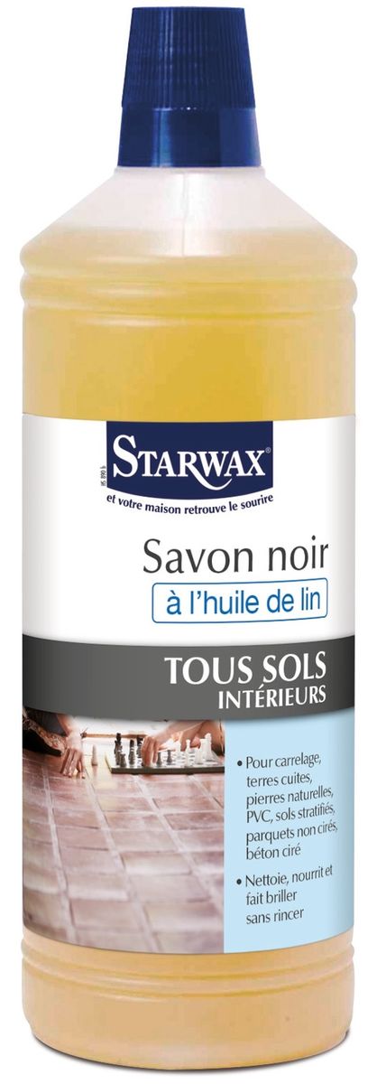 Starwax Savon Noir A L'huile De Lin Pou...