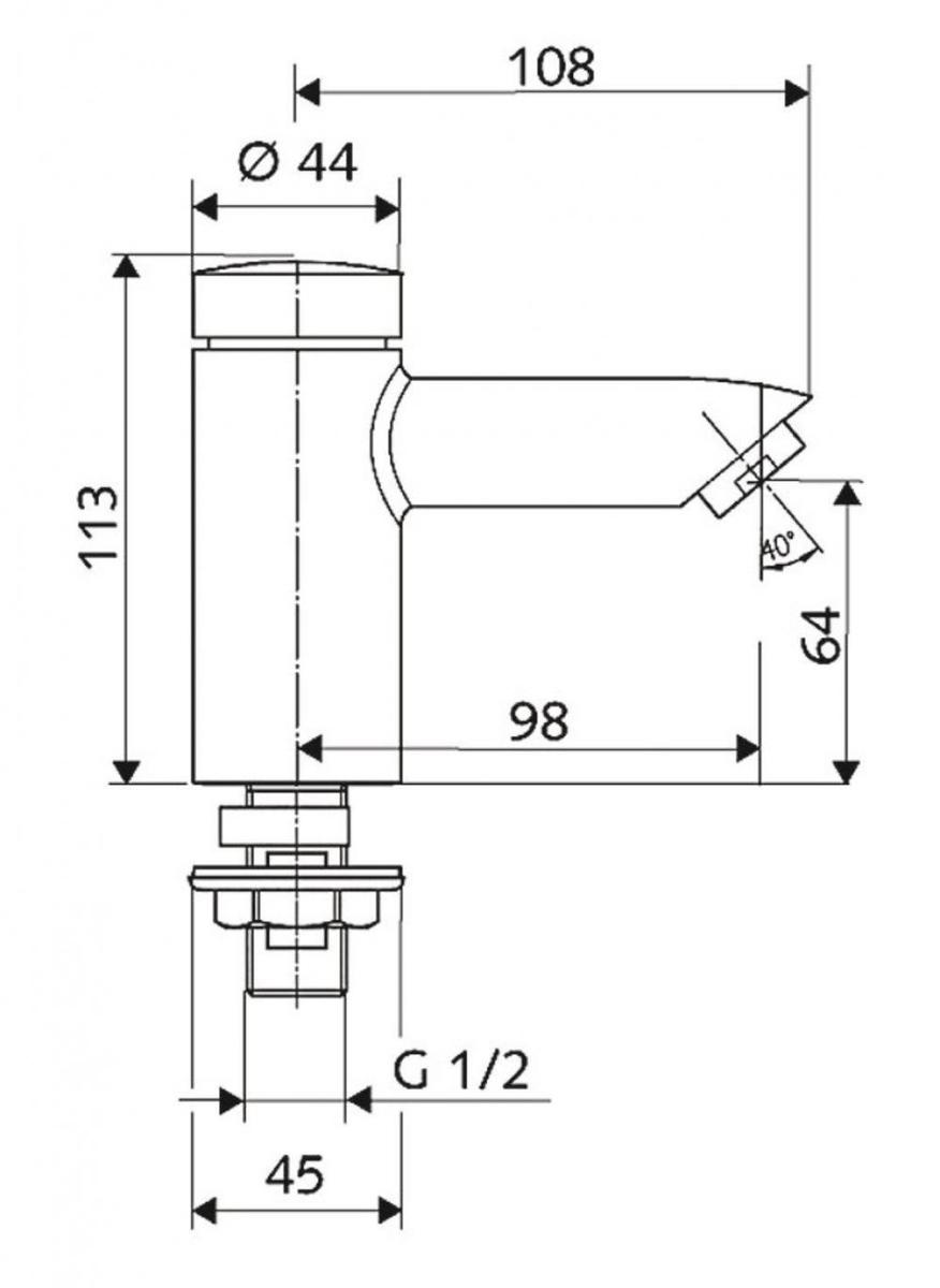 SCHELL - Robinet a fermeture temporisee PETIT SC HD-K
