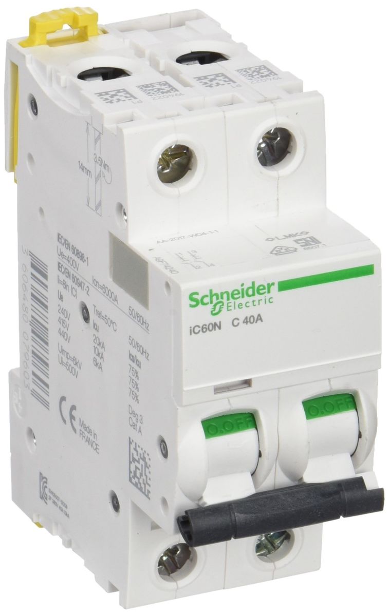 Schneider electric a9 F74240 iC60 N disjoncteur acti9 2p 40 A Courbure C 50
